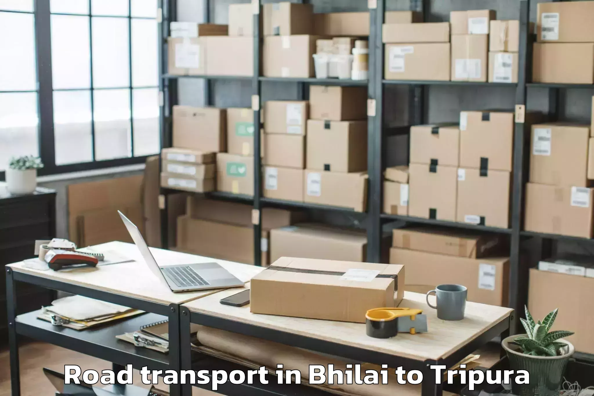 Trusted Bhilai to Kamalpur Airport Ixq Road Transport